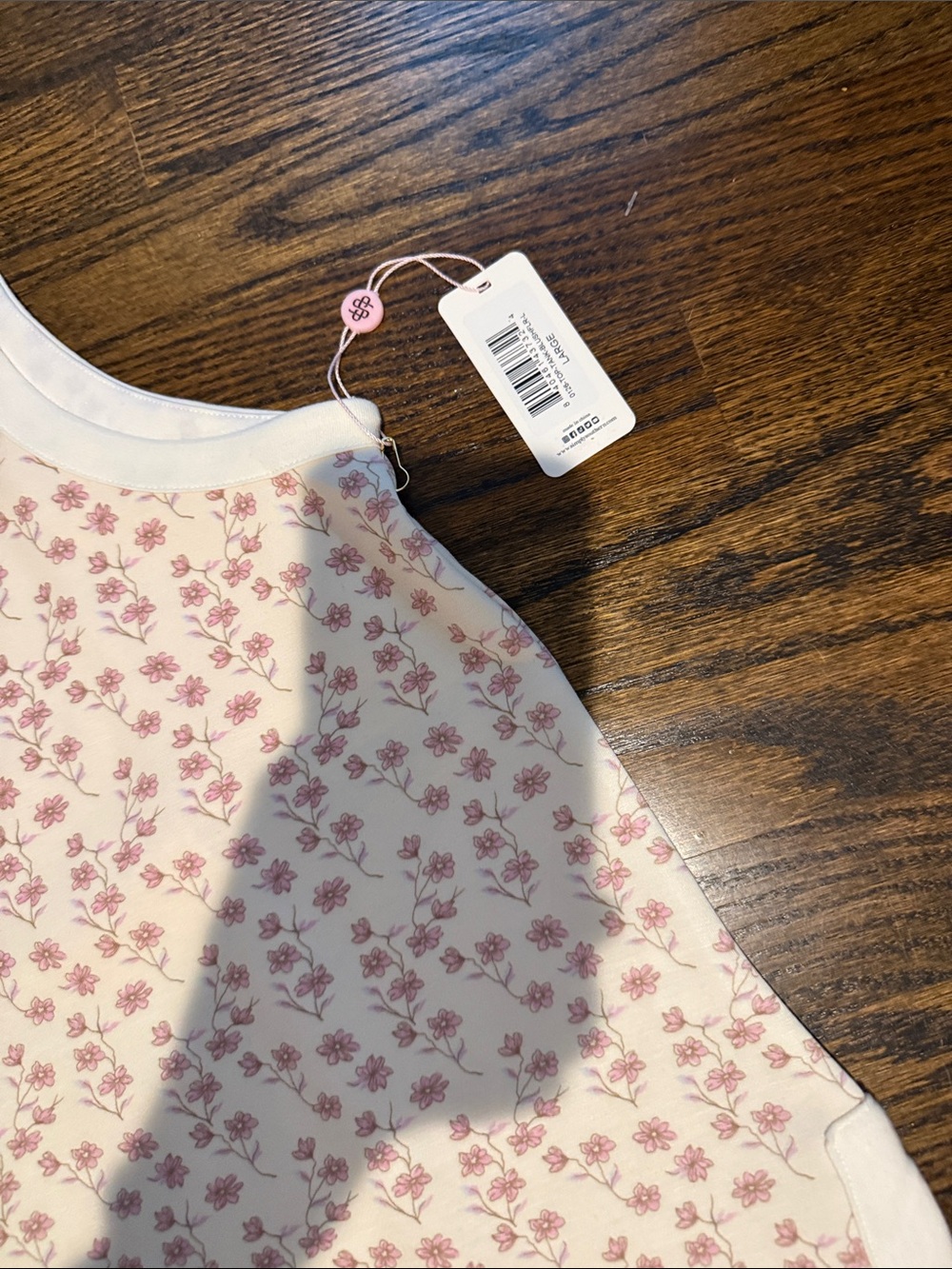 Simply Southern large' Cream and Pink Floral Sleep Set - 2 pieces new - Picture 3 of 4